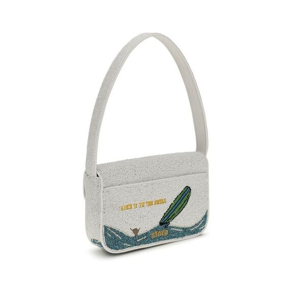 Staud White Other Fibres Shoulder Women's Bag - Picture 3 of 4